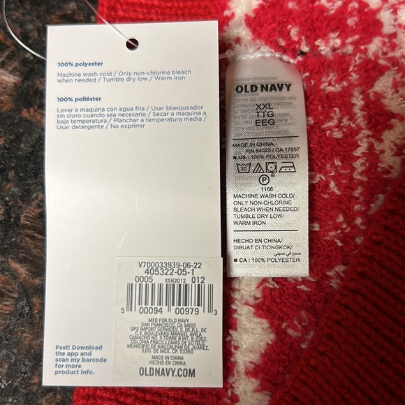 Old Navy Dog Sweater Red Fair-isle Print - Picture 5 of 5